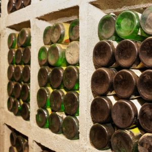Bottiglie di Riesling destinate a un lungo invecchiamento